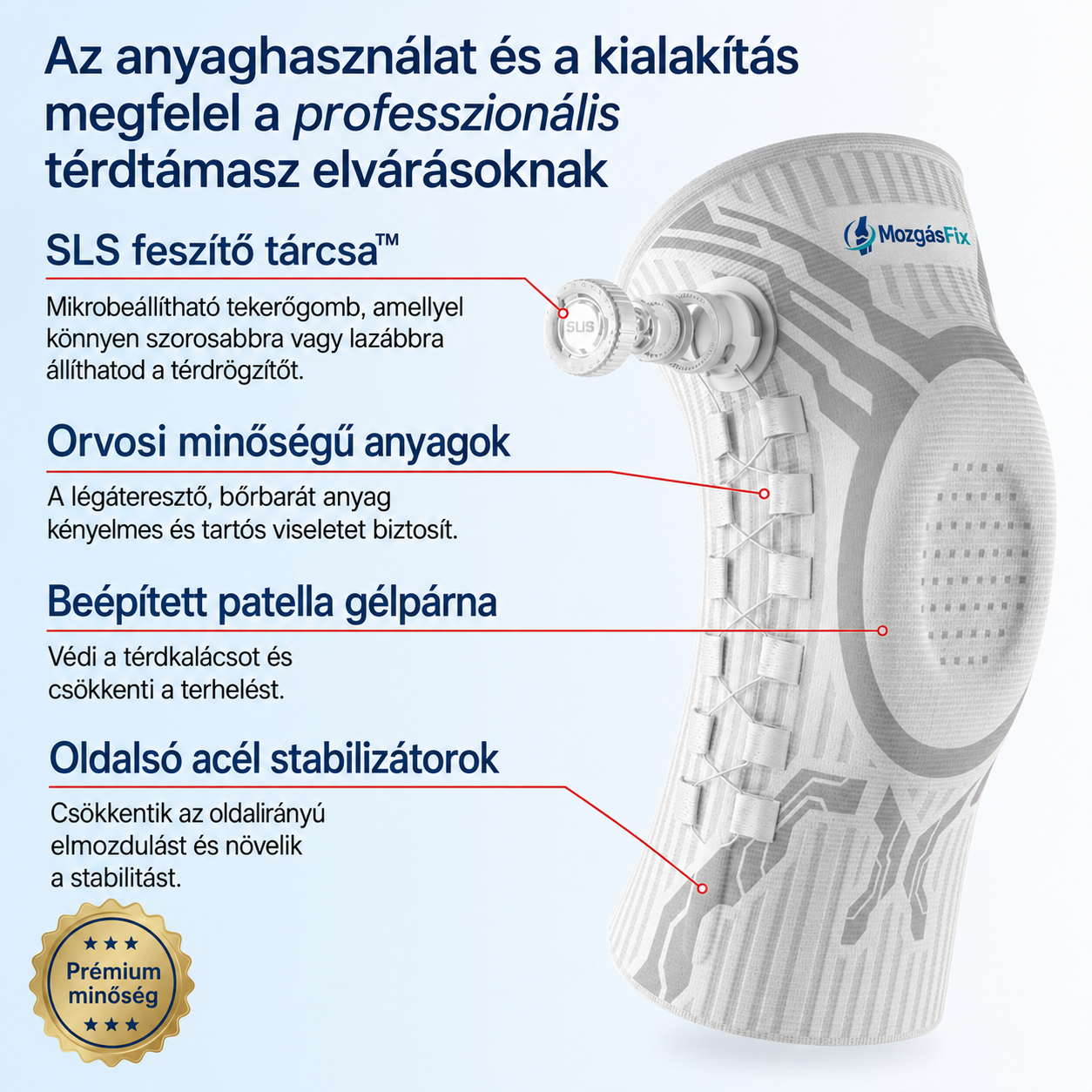 Stabilizáló Térdrögzítő